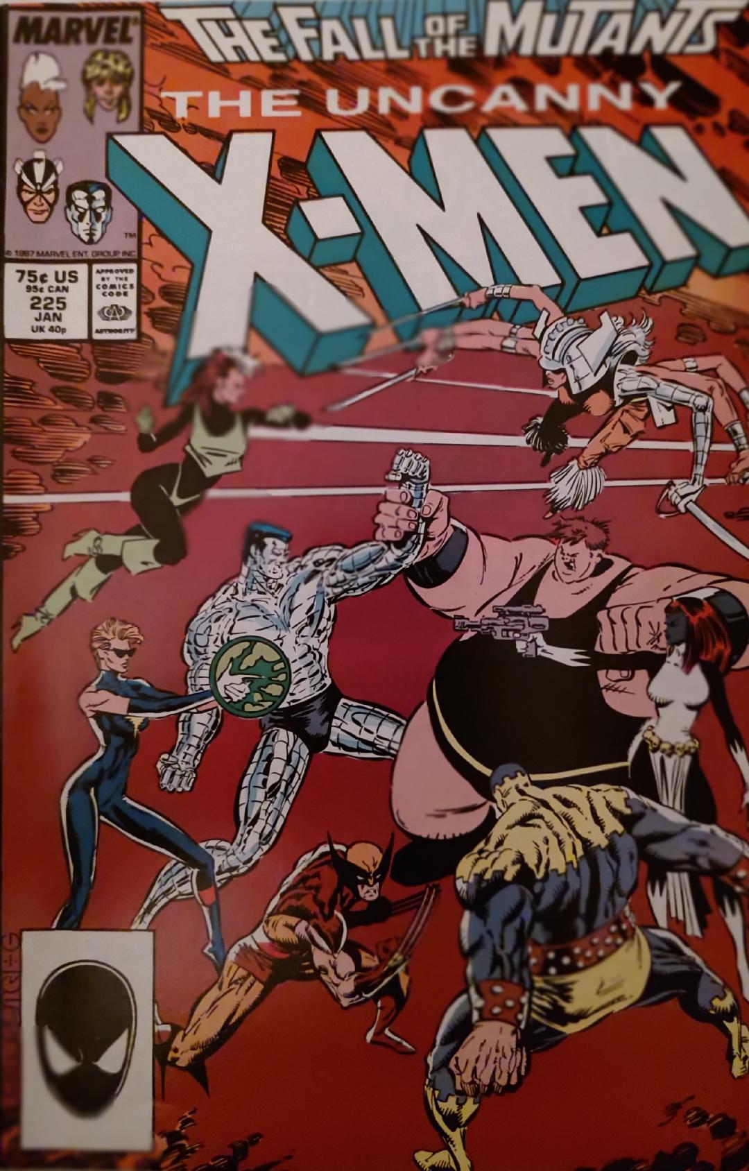 Uncanny X-Men #225 Comic Book Cover