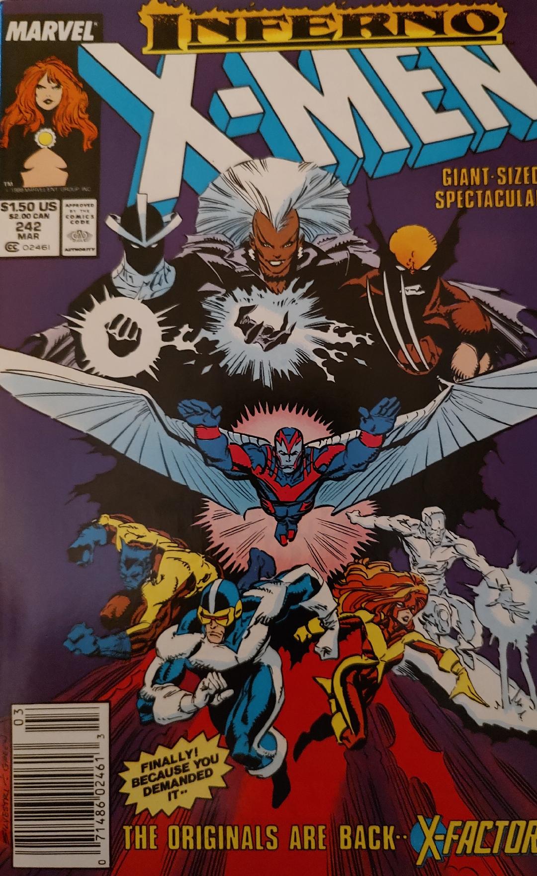 Uncanny X-Men #242 Comic Book Cover