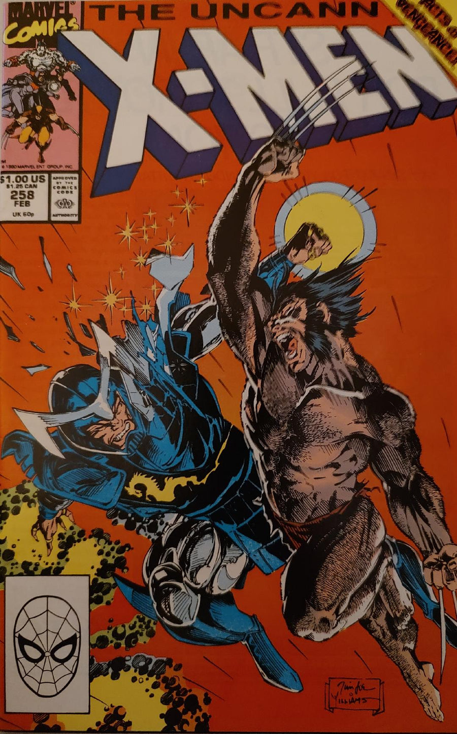 Uncanny X-Men #258 Comic Book Cover