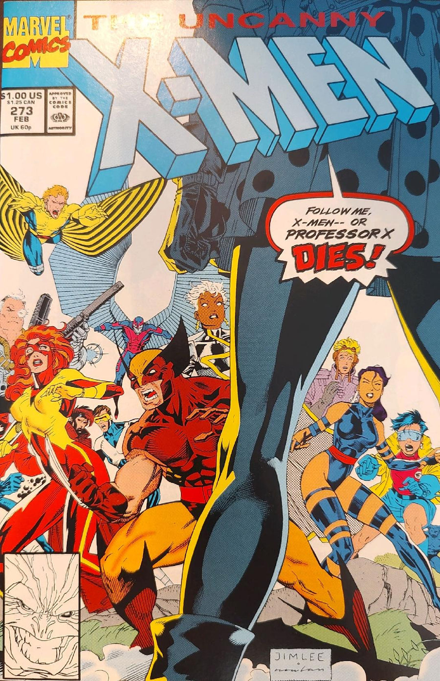 Uncanny X-Men #273 Comic Book Cover