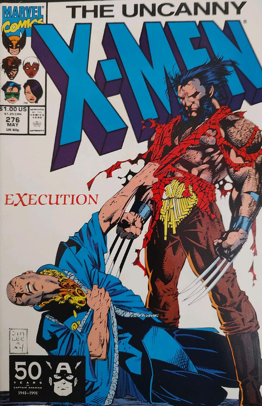 Uncanny X-Men #276 Comic Book Cover