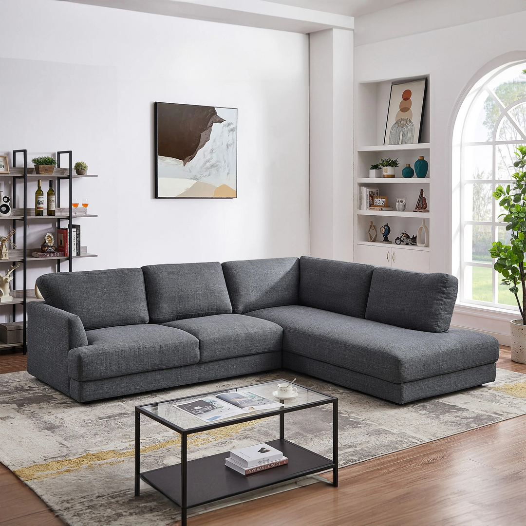 Glander Cozy Sectional Sofa Right Facing Right Angled