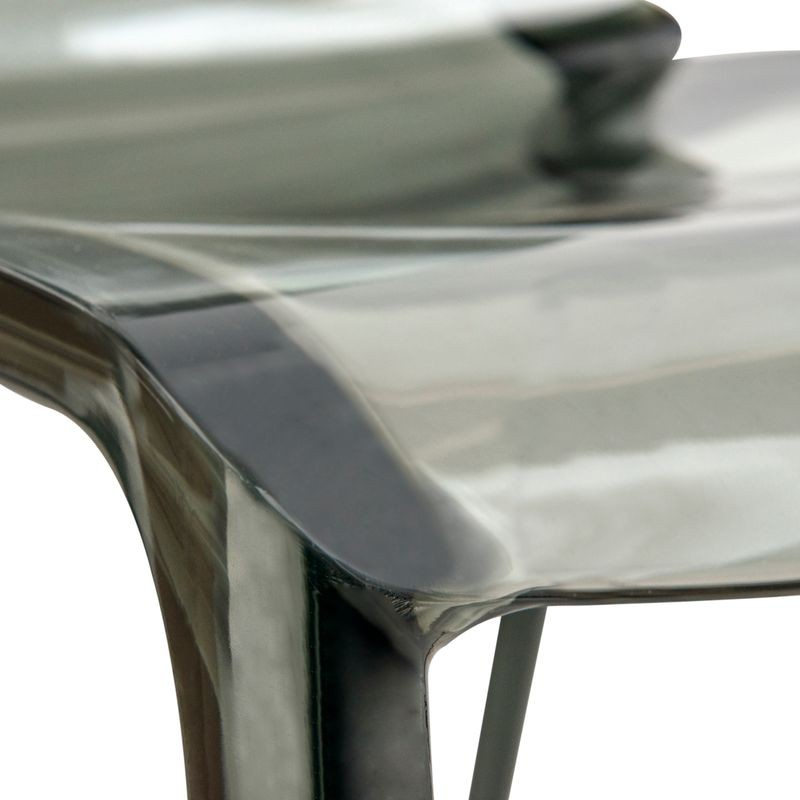 LeisureMod Murray Modern Dining Chair Black Closeup.