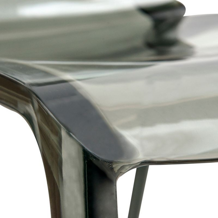 LeisureMod Murray Modern Dining Chair Black Closeup.