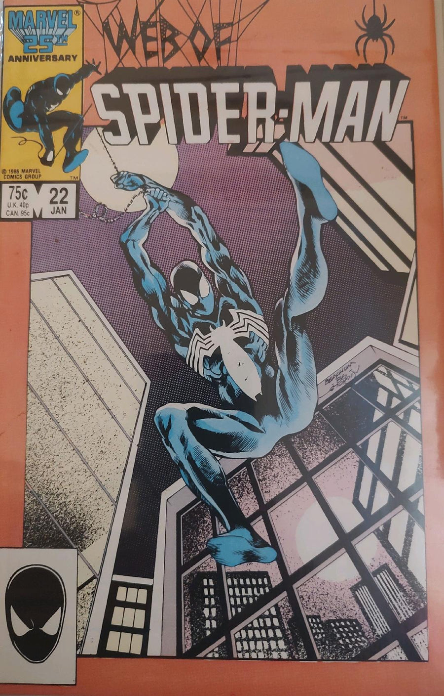 Web of Spiderman #22 Comic Book Cover