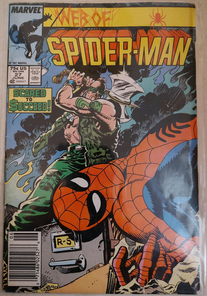 Web of Spiderman #27 Comic Book Cover