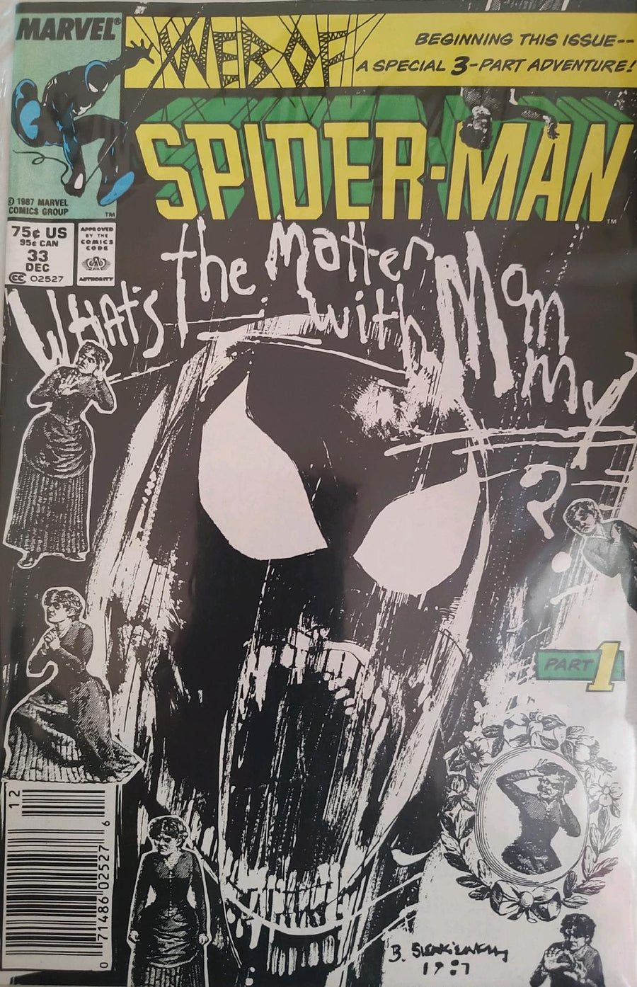 Web of Spiderman #33 Comic Book Cover