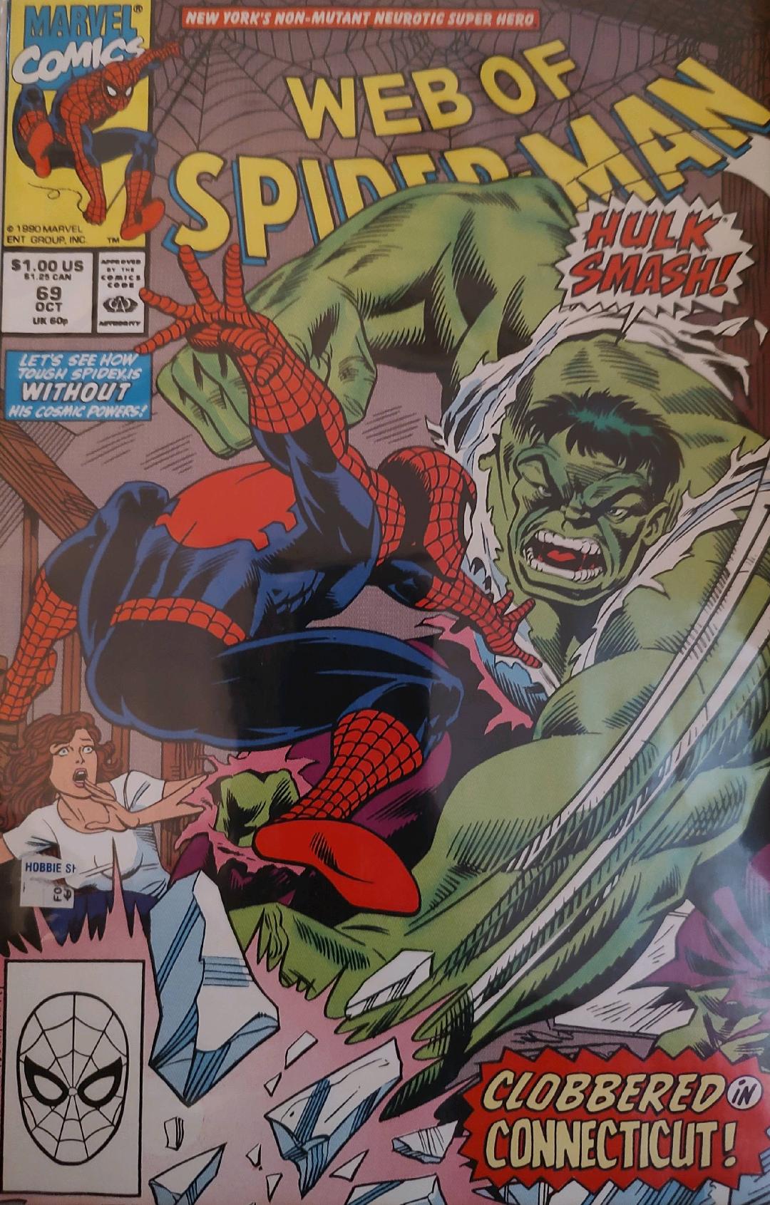 Web of Spiderman #69 Comic Book Cover