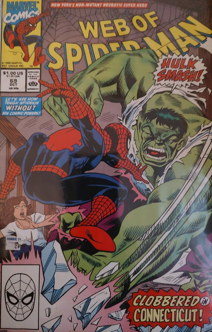 Web of Spiderman #69 Comic Book Cover