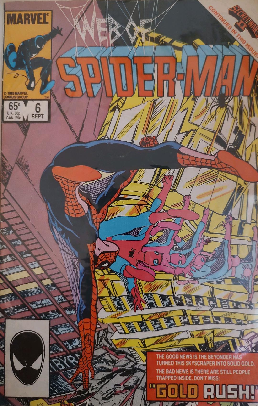 Web of Spiderman #6 Comic Book Cover