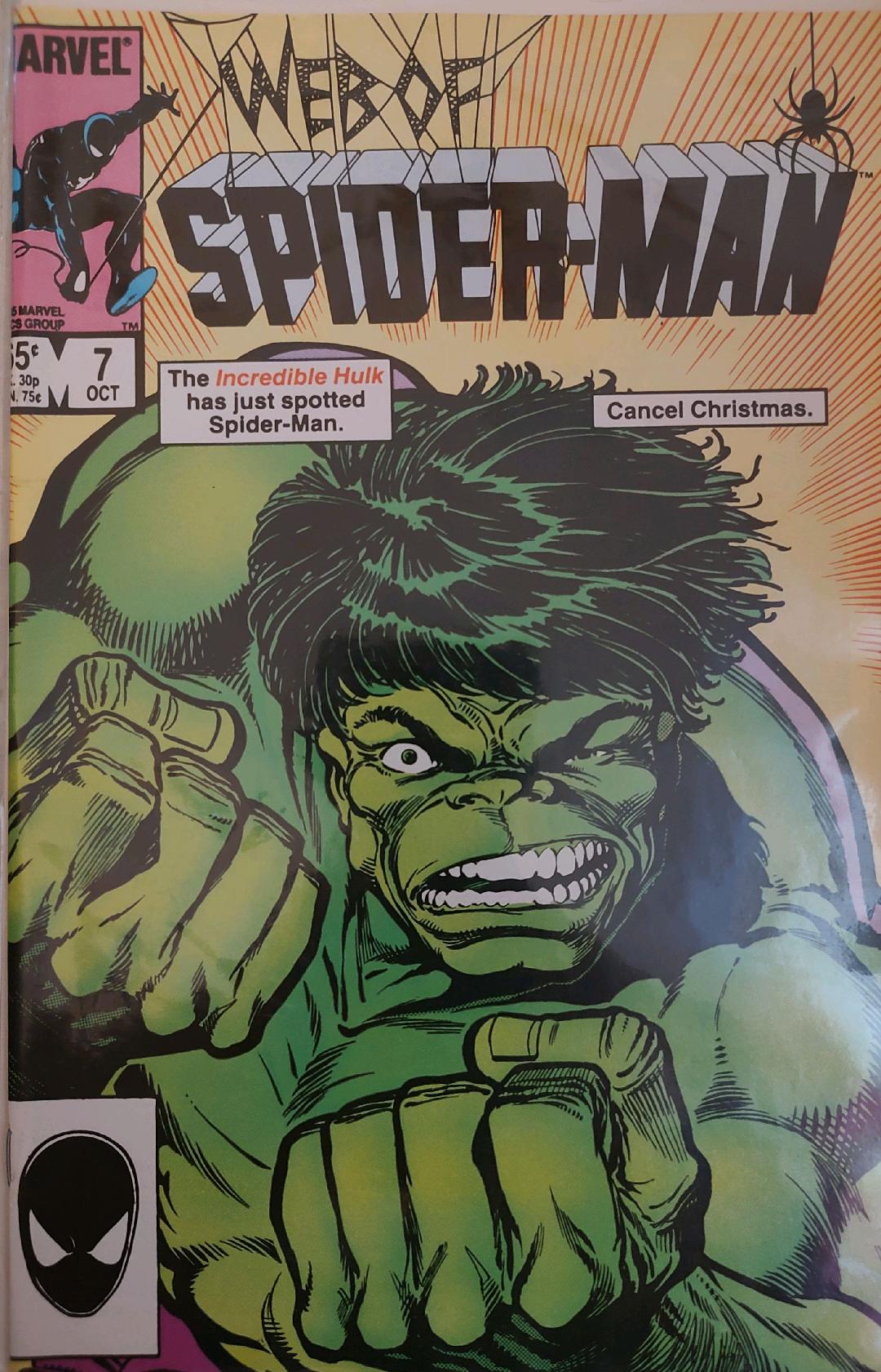 Web of Spiderman #7 Comic Book Cover