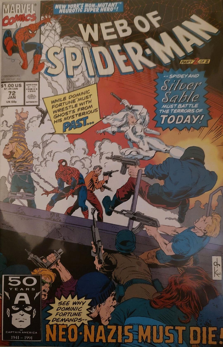 Web of Spiderman #72 Comic Book Cover