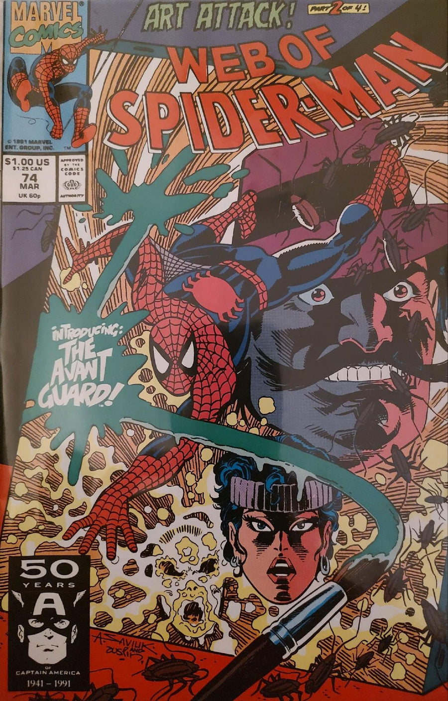 Web of Spiderman #74 Comic Book Cover