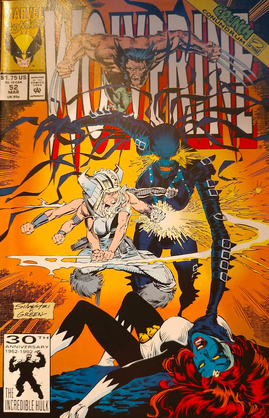 Wolverine #52 Comic Book Cover