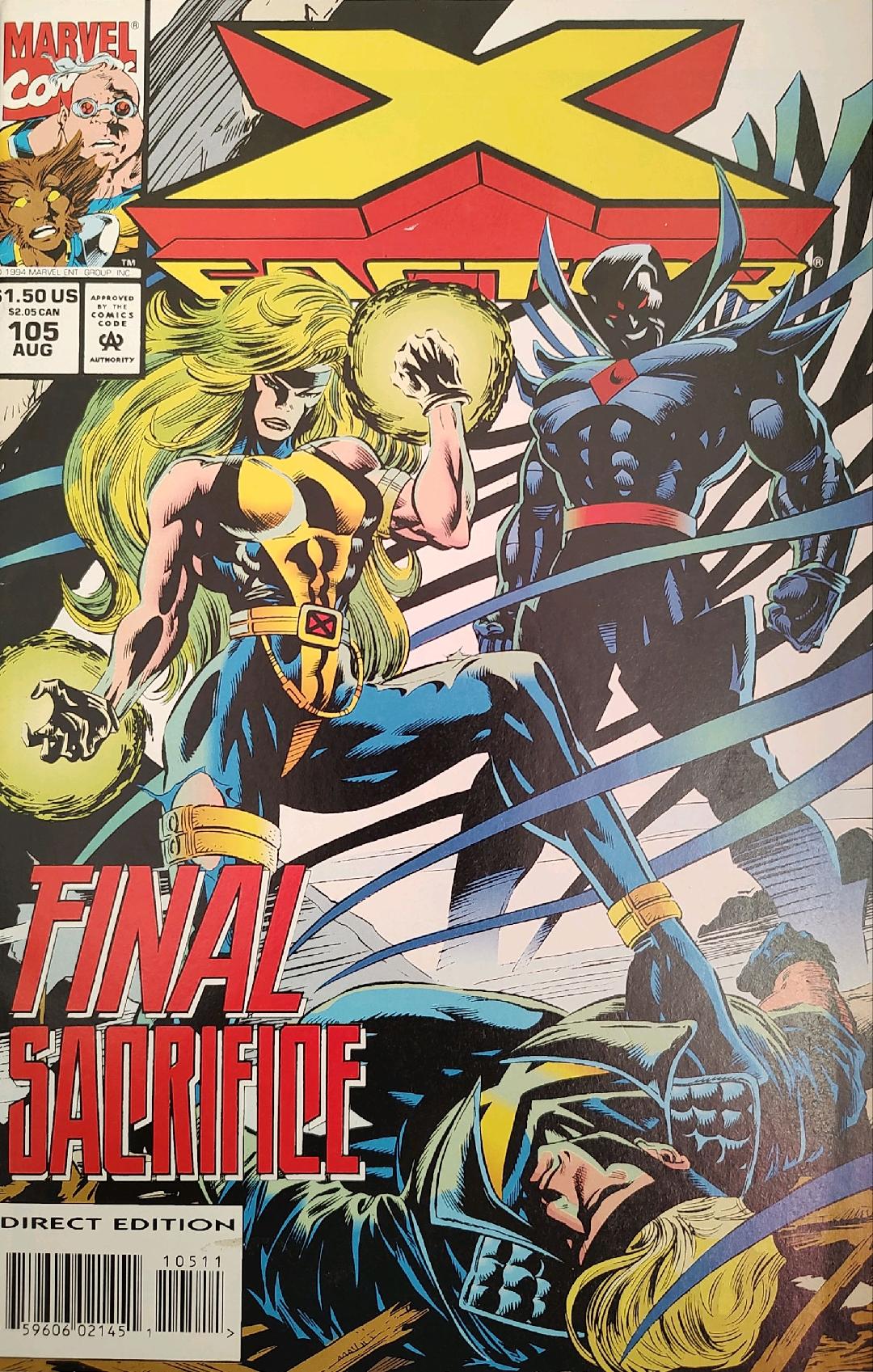 X-Factor #105 Comic Book Cover