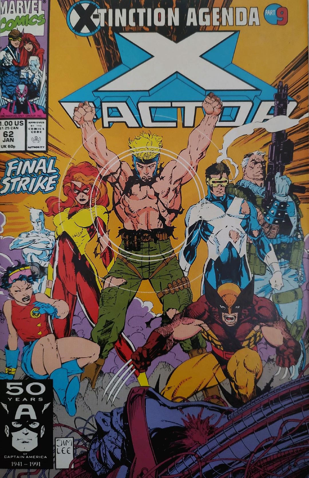 X-Factor #62 Comic Book Cover