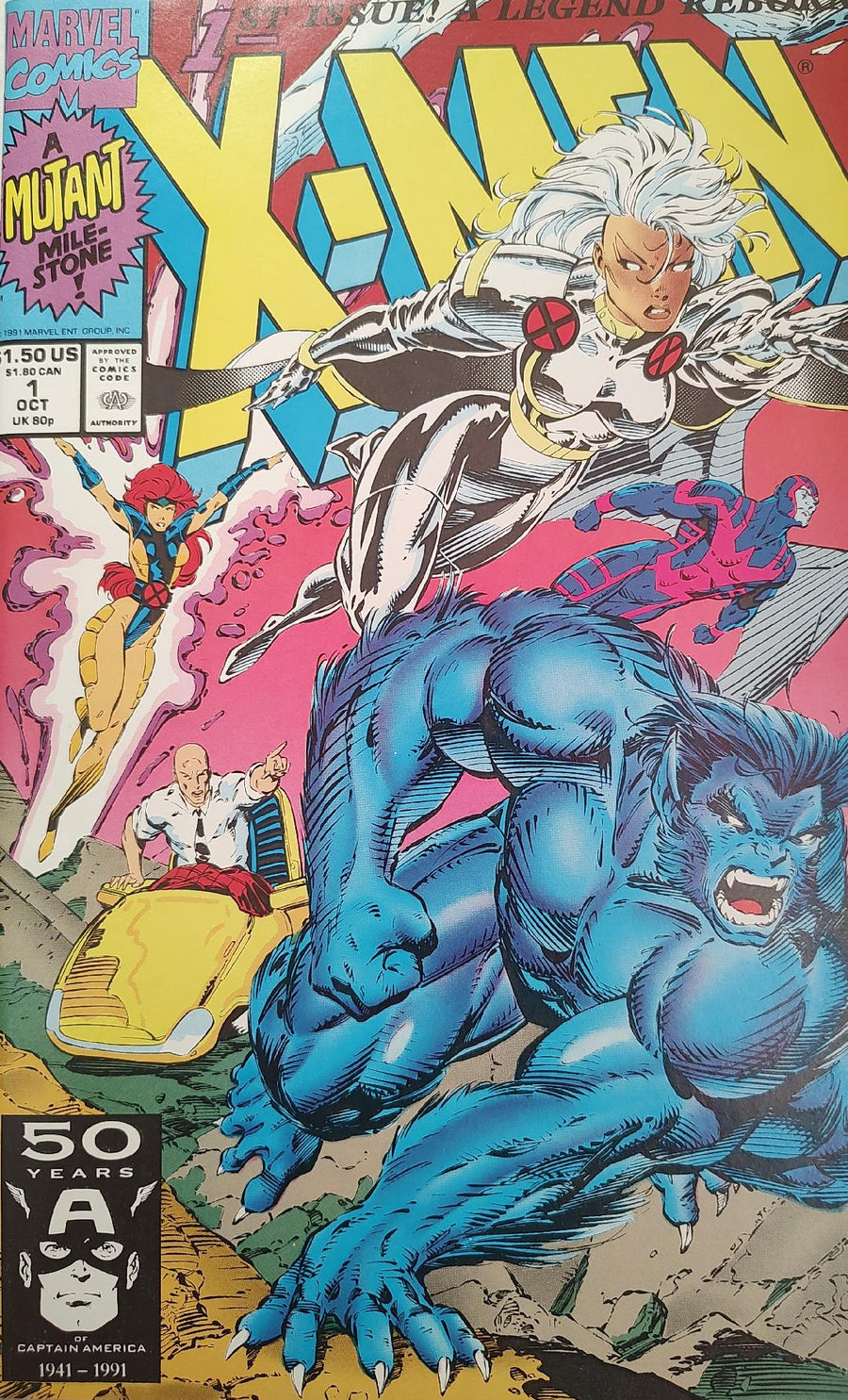 X-Men #1 1991 Volume 2 Cover #1 Comic Book Cover