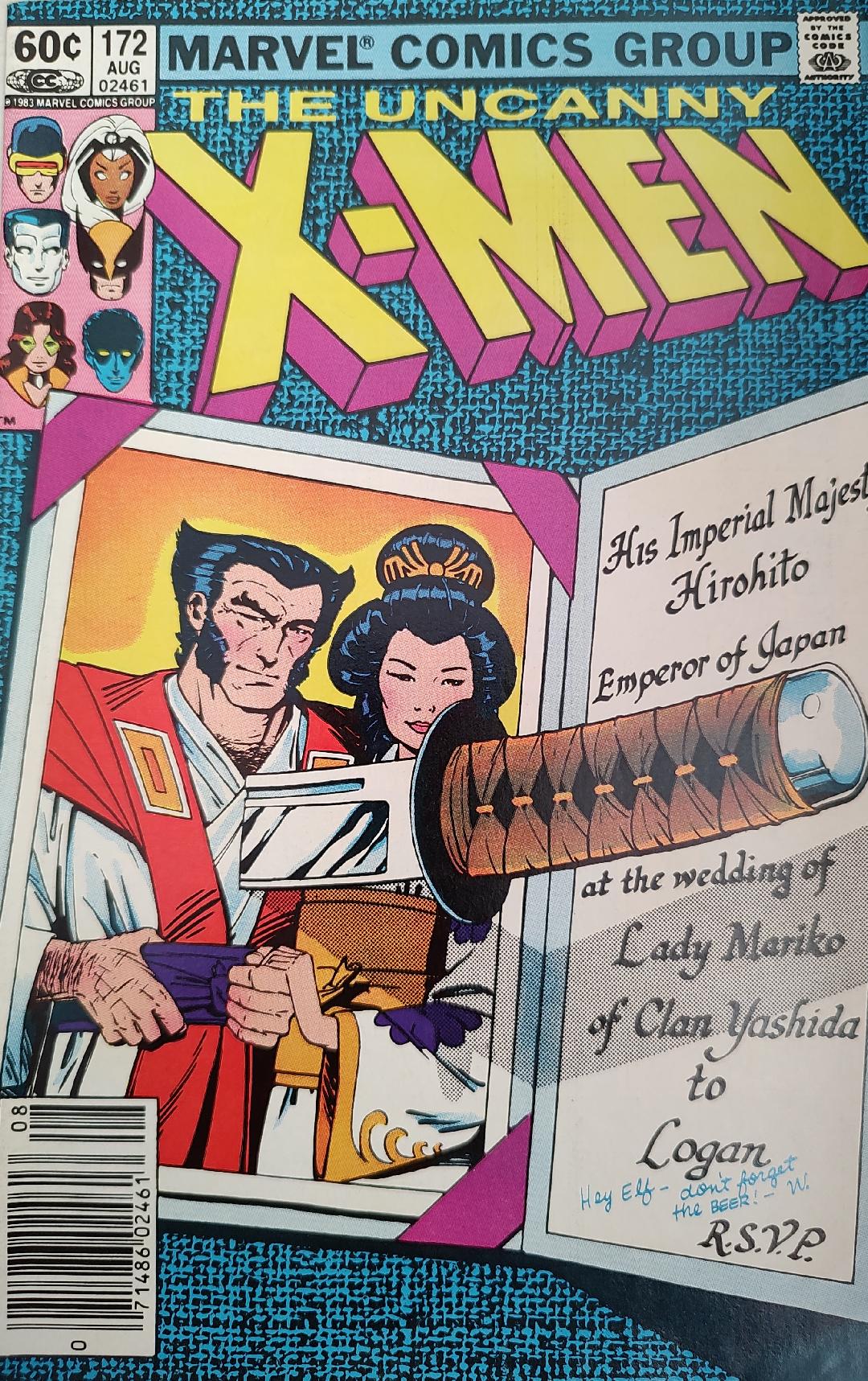 The Uncanny X-Men #172 Comic Book Cover