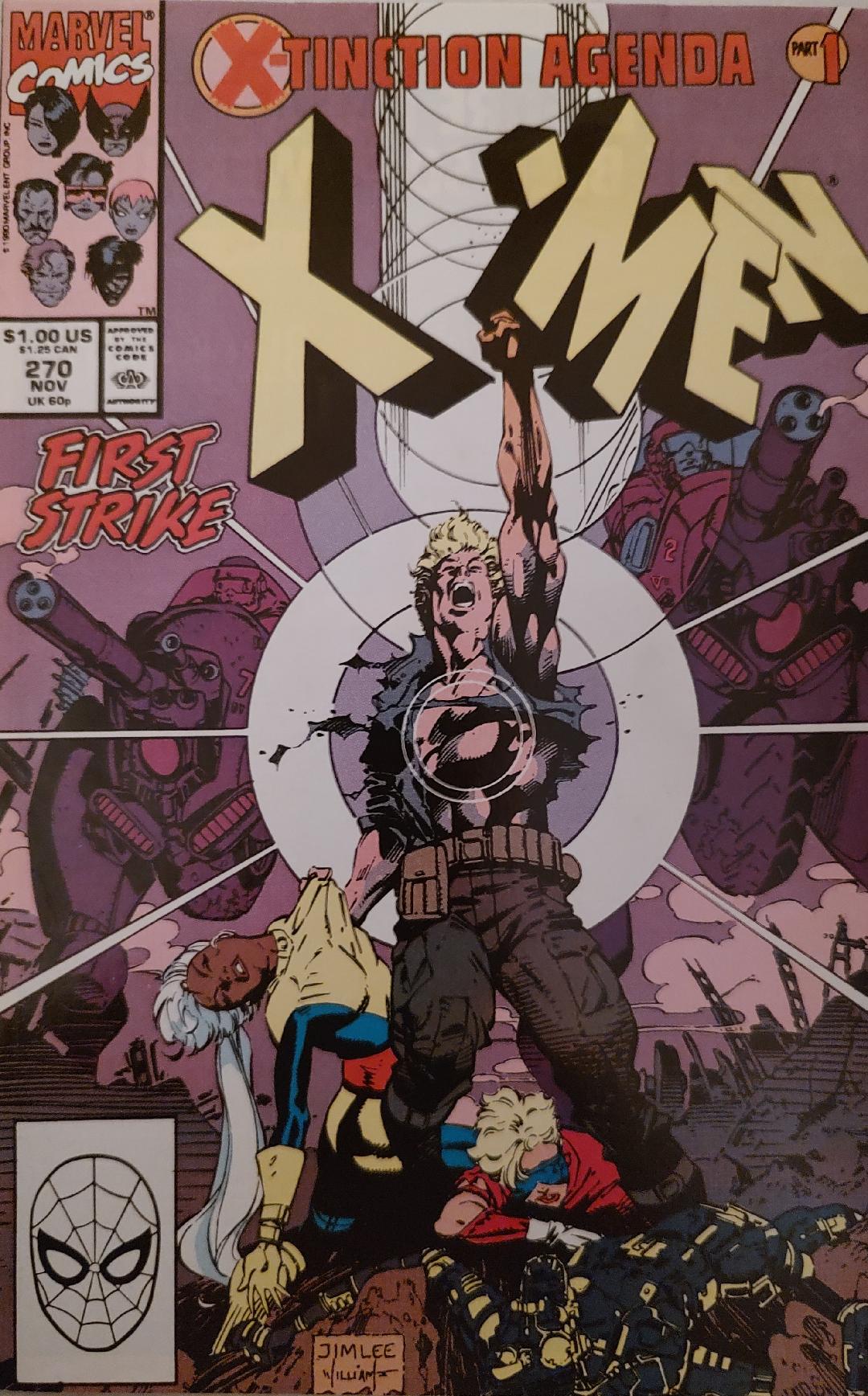 Uncanny X-Men #270 X-Tinction Agenda #1 of 9 Comic Book Cover