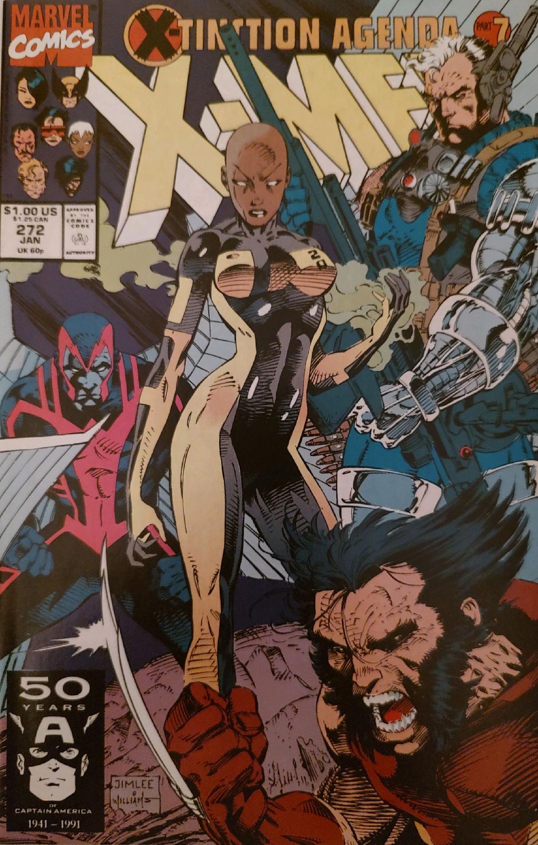 Uncanny X-Men #272 X-Tinction Agenda #7 of 9 Comic Book Cover