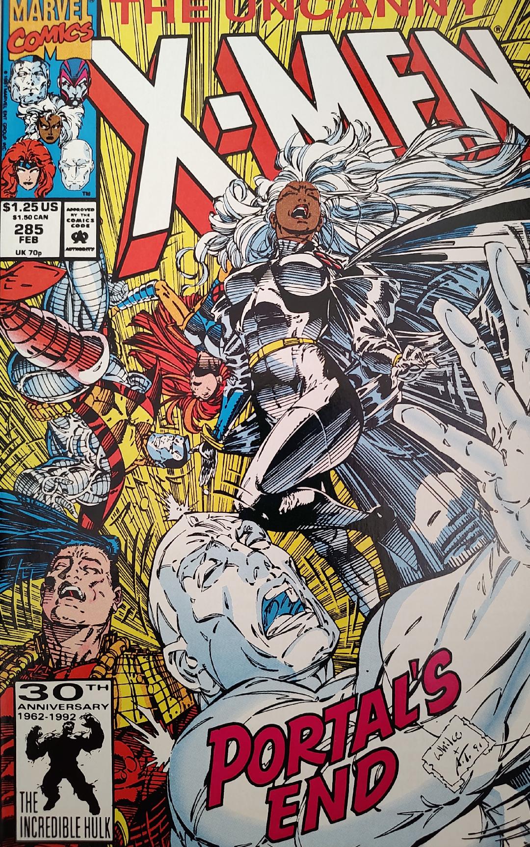 Uncanny X-Men #285 Comic Book Cover