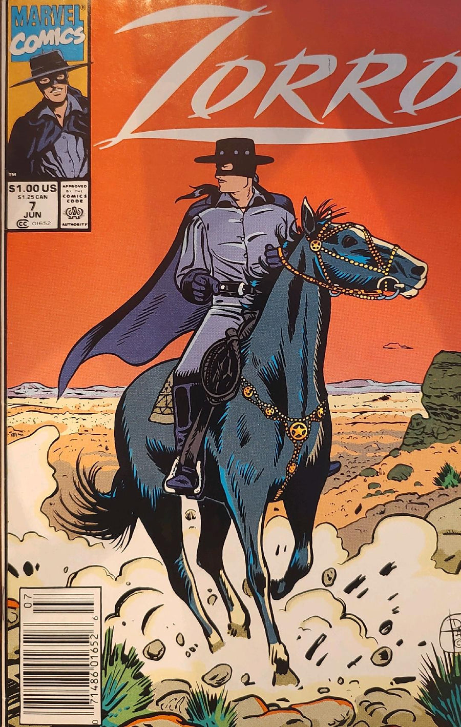 Zorro #7 Comic Book Cover